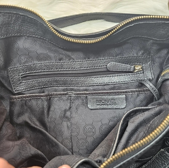 MICHAEL Kors Luggage Deneuve Satchel Leather Purse Black - Picture 13 of 16